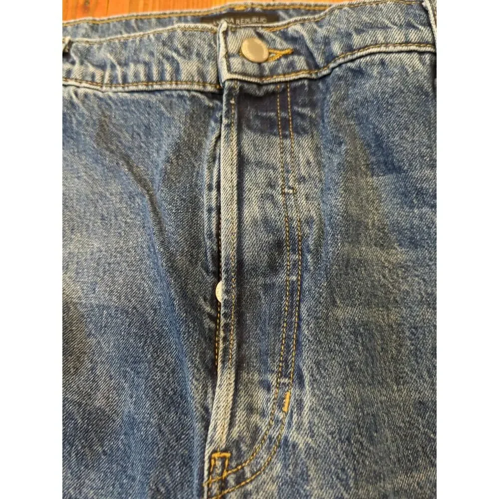 Men's‎ Banana Republic Mid-rise Loose StovePipe Jeans Sz 35 Button Fly